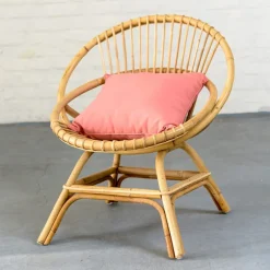 BrigitteFauteuil coquille en rotin