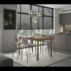 Cabrio Table snack rectangulaire extensible en stratifié fabriquée en Belgique