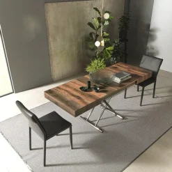 Calypso Table relevable design avec rallonges fabrication italienne