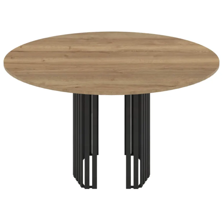 Canvas Table design ronde avec pied central en métal