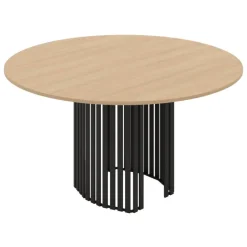 Canvas Table design ronde avec pied central en métal