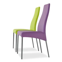 Carla Chaise de salle à manger italienne en synthétique