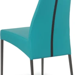 Carla Chaise en cuir de salle à manger italienne