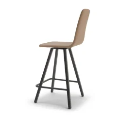 Carlos Tabouret snack pivotant rembourré avec pieds en métal