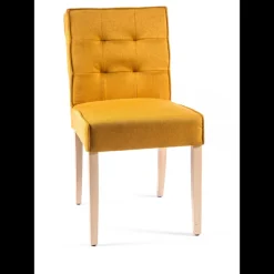 Carpe 2 Chaise matelassée en tissu et bois