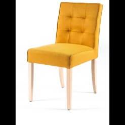 Carpe 2 Chaise matelassée en tissu et bois