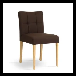 Carré Mobitec® Chaise rembourrée en bois et tissu