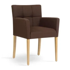 Carré Mobitec® Fauteuil de séjour en bois et tissu