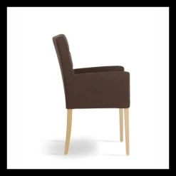 Carré Mobitec® Fauteuil de salon contemporain en bois et tissu