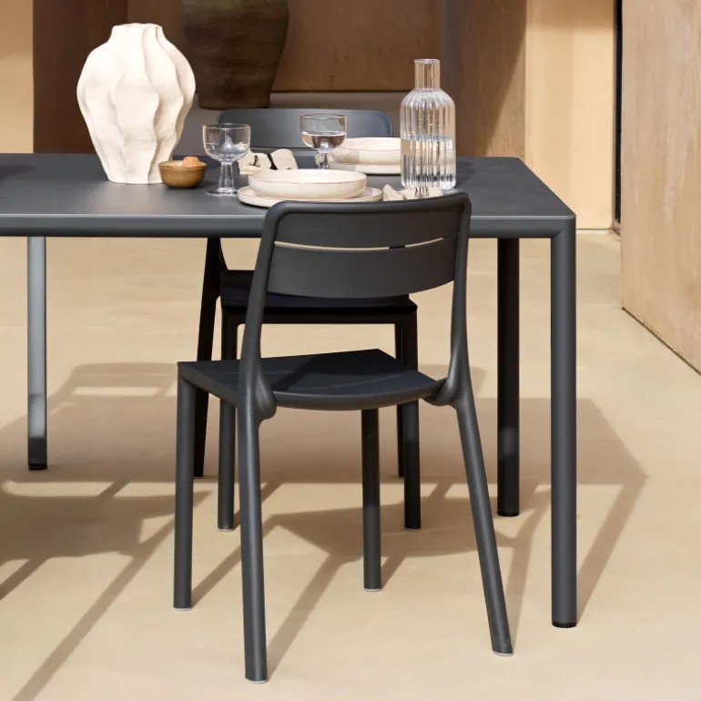 Cassia Chaise de jardin empilable en polypropylène