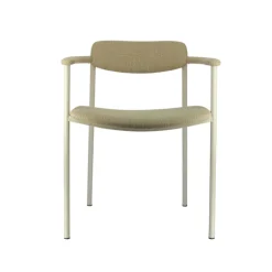 Cassis Fauteuil moderne en tissu avec accoudoirs et pieds en métal