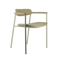 Cassis Fauteuil moderne en tissu avec accoudoirs et pieds en métal