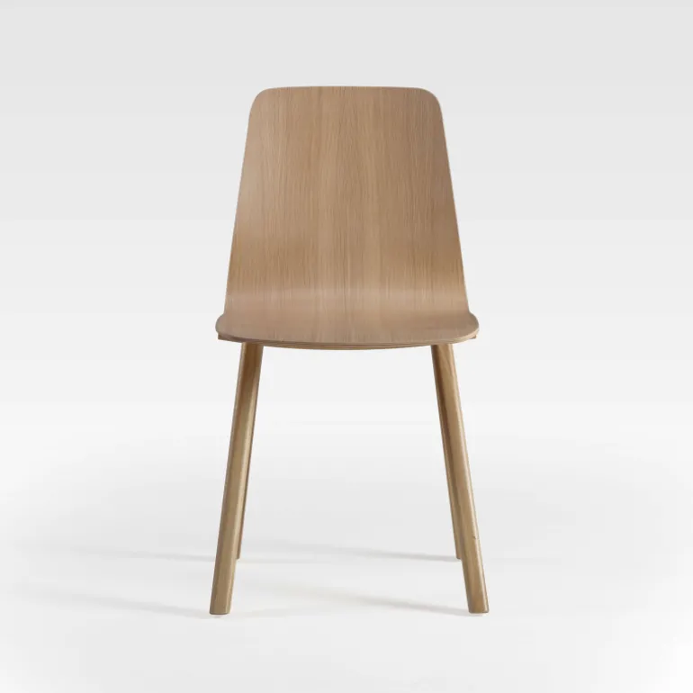 Chevron Chaise de designer en bois