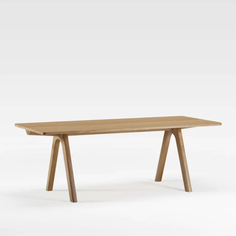 Chevron Table de designer en bois