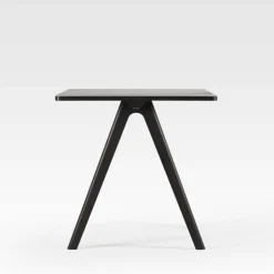 Chevron Table haute de designer en céramique et bois