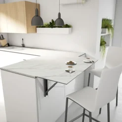 City Tabouret snack contemporain rembourré