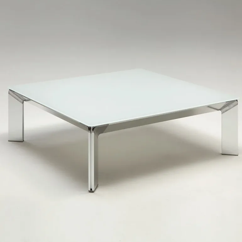 Class Table basse carrée italienne en verre trempé