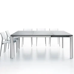 Class Table carrée en céramique extensible fabriquée en Italie