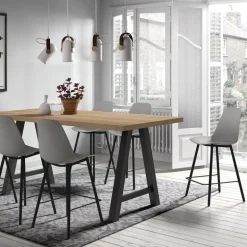 Claudio Tabouret snack moderne avec coque en polypropylène