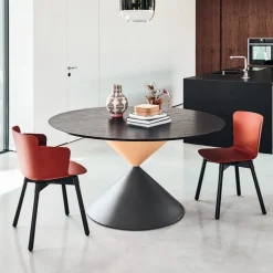 Clessidra Midj® Table de salle à manger ronde design en bois