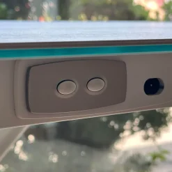 Clip Table basse relevable électrique forme tonneau en céramique