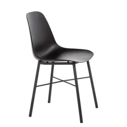Cloe Chaise moderne en polypropylène et métal