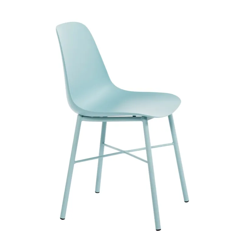 Cloe Chaise moderne en polypropylène et métal