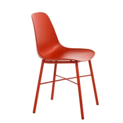 Cloe Chaise moderne en polypropylène et métal