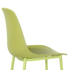 Cloe Tabouret snack moderne en polypropylène et métal