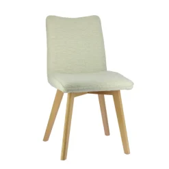 ColineChaise rembourrée en tissu avec pieds en bois
