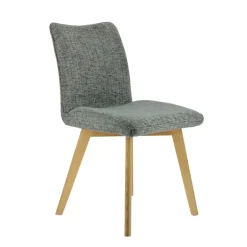 ColineChaise rembourrée en tissu avec pieds en bois