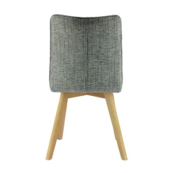 ColineChaise rembourrée en tissu avec pieds en bois