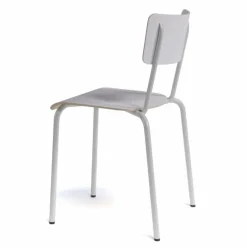 Collège Chaise d'écolier vintage en métal et bois