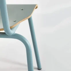 Collège Chaise d'écolier vintage en métal et bois