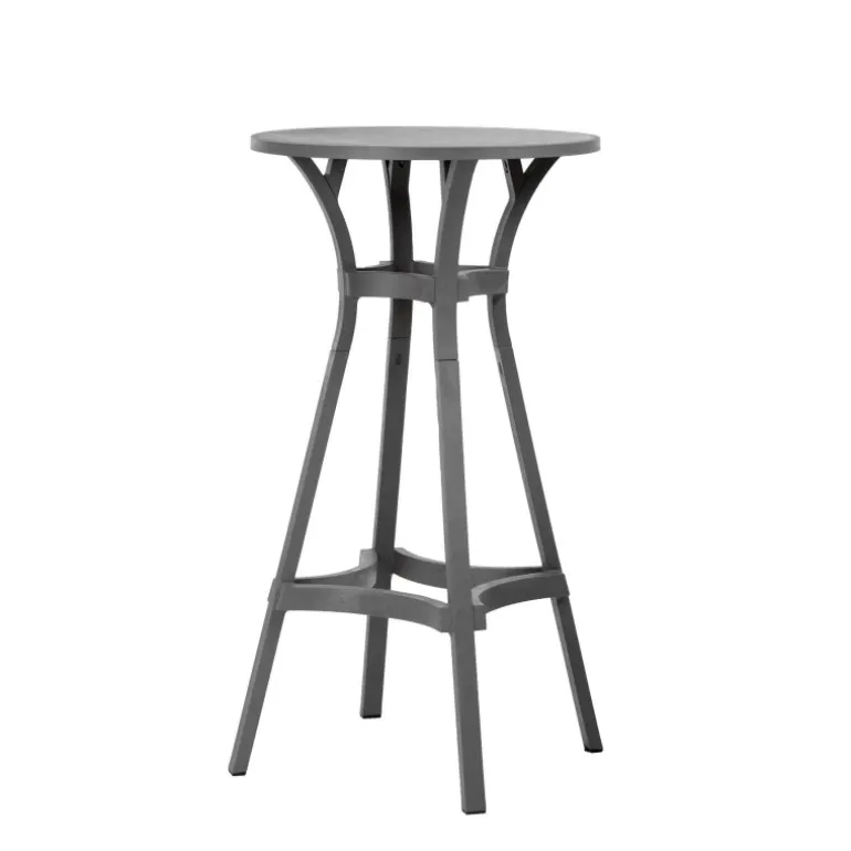 Combo Table de jardin ronde recyclée