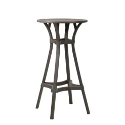 Combo Table de jardin ronde recyclée