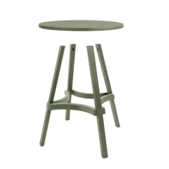 Combo Table de jardin ronde recyclée