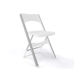 Compact Chaise pliante solide en technopolymère et métal aluminium