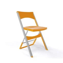Compact Chaise pliante solide en technopolymère et métal aluminium