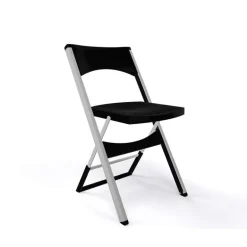 Compact Chaise pliante solide en technopolymère et métal aluminium