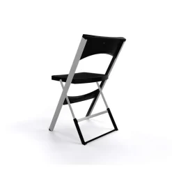 Compact Chaise pliante solide en technopolymère et métal aluminium
