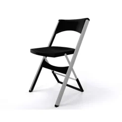 Compact Chaise pliante solide en technopolymère et métal aluminium