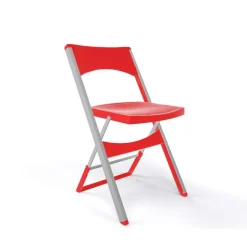 Compact Chaise pliante solide en technopolymère et métal aluminium