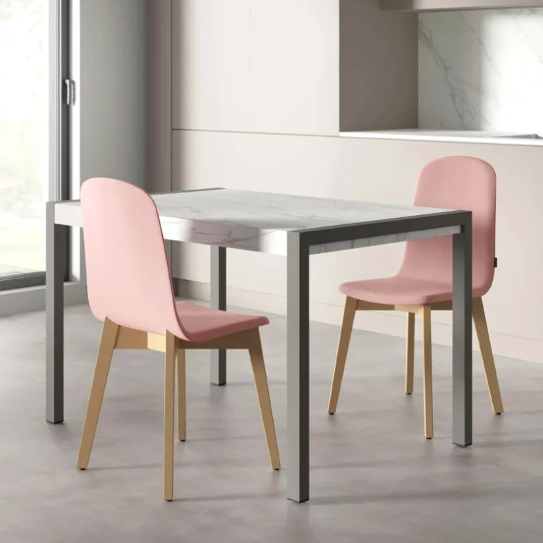 Concept métal Table en céramique extensible