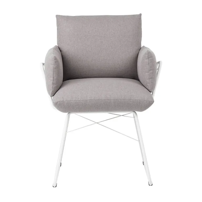 Cosy Mobitec® Fauteuil design confortable assise en tissu et pieds en métal
