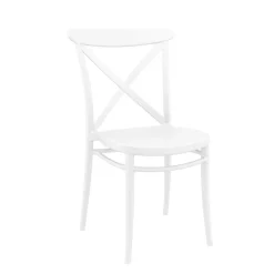 Cross Chaise de cuisine style bistrot empilable en polypropylène