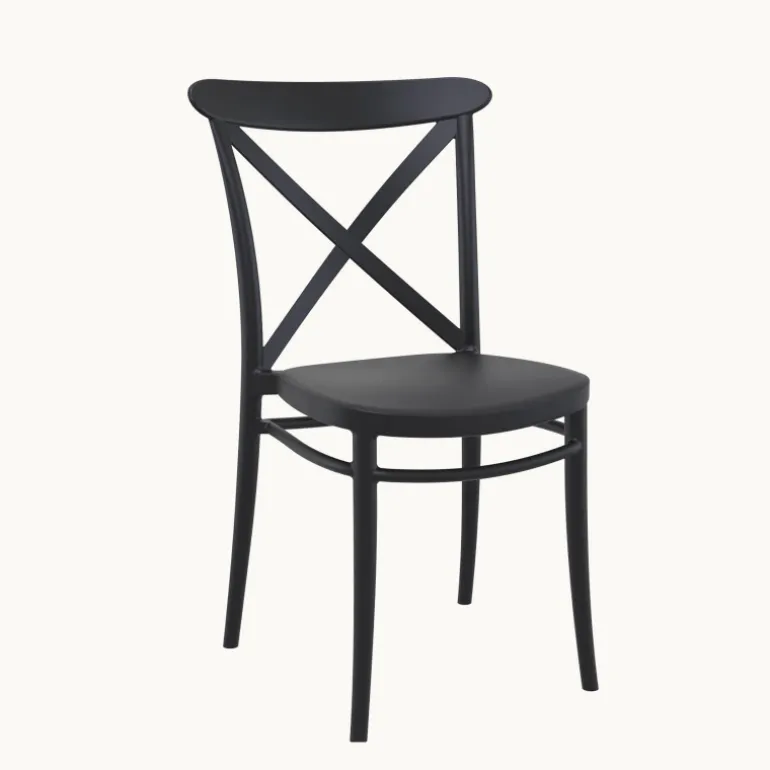 Cross Chaise de terrasse bistrot empilable en polypropylène