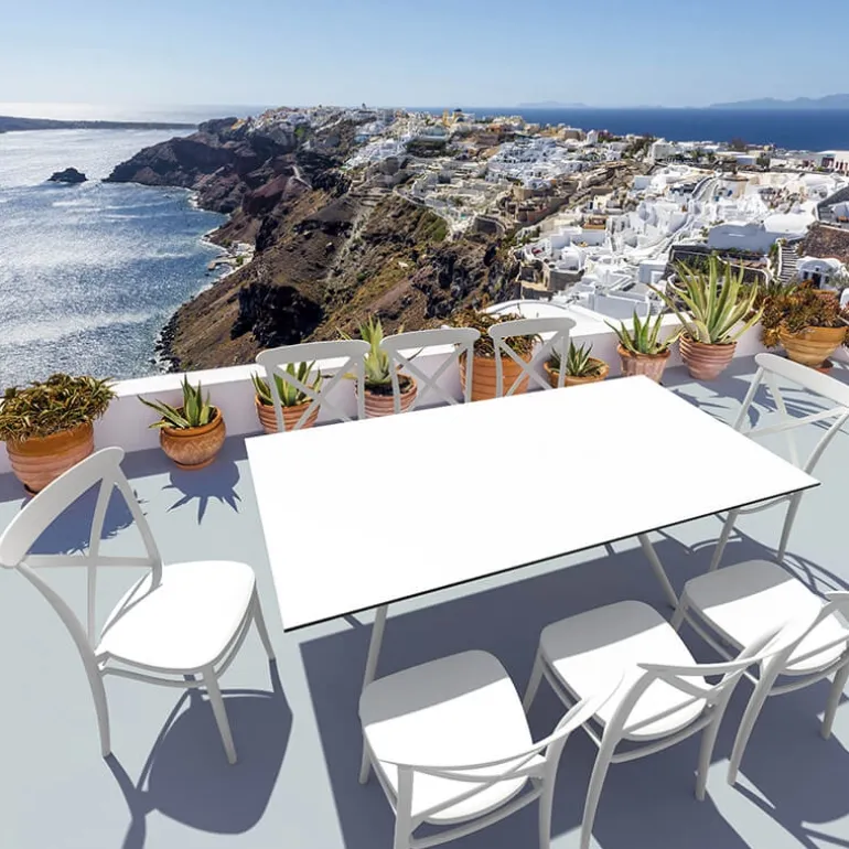 Cross Chaise de terrasse bistrot empilable en polypropylène