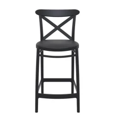 Cross Tabouret snack moderne en polypropylène avec dossier