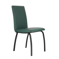 DarcyChaise de salle à manger rembourrée avec pieds en métal